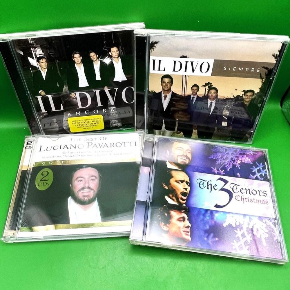 Lot 4 Classical Crossover Music CD Album Pavaratti  Tenors Il Divo Vocal Opera